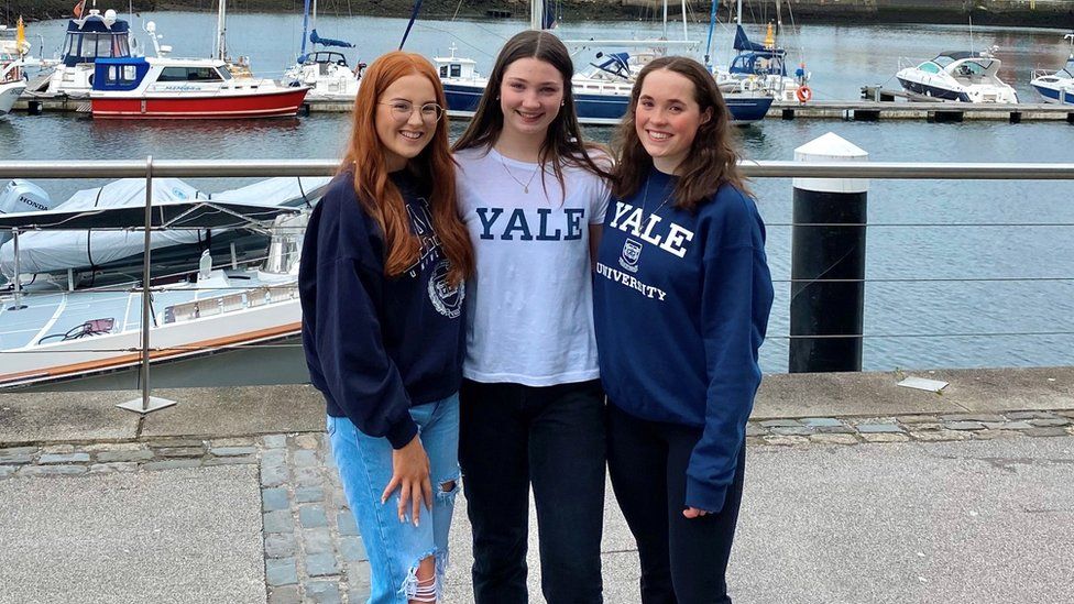 Three students from Northern Ireland express their joy after securing places at Yale University