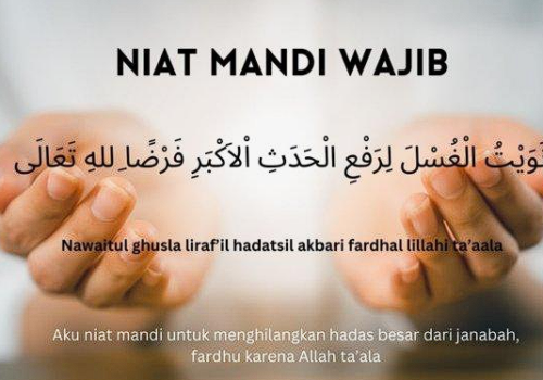 Doa Mandi wajib